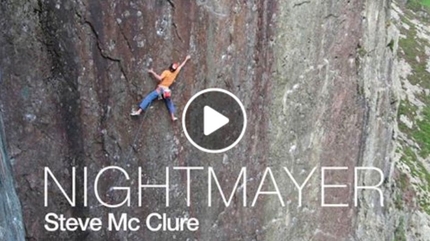 Steve McClure onsighting Nightmayer at Dinas Cromlech in Wales