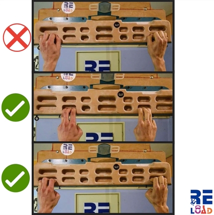 Arrampicata, infortuni, prevenzione - Allenamento al trave: evitate la presa arcuata (pollice sopra l'indice) e prediligete semiarquata e dita stese che sono meno pericolose per le pulegge.