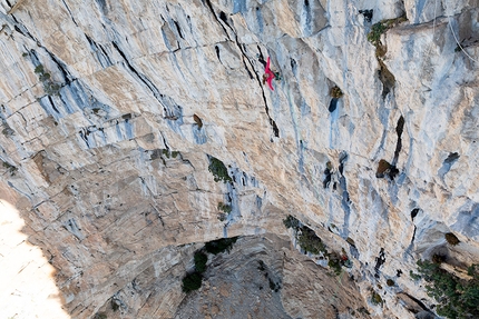 Anna Stöhr - Anna Stöhr climbing Ali Baba at Aiglun in France