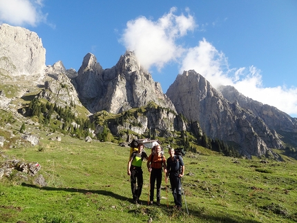 Torre Sprit, Pale di San Martino, Dolomiti - Alessandro Beber, Alessandro Baù e Francesco Salvaterra nelle Pale di San Martino, Dolomiti