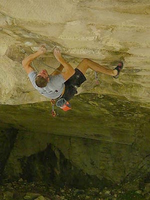 Christian Bindhammer - Christian Bindhammer climbing Underground, Arco.