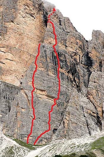 Tofana di Rozes, Dolomiti, Massimo Da Pozzo - Tofana di Rozes, Dolomiti: Aspettando la vetta, Il vecchio leone e la giovane fifona