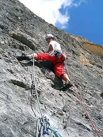 Tofana di Rozes, Dolomiti, Massimo Da Pozzo - Primo Spigolo Tofana di Rozes, Dolomiti: Massimo Da Pozzo su Il vecchio leone e la giovane fifona