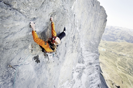 Eiger North Face, Japanese Diretissima, Robert Jasper, Roger Schäli - Japanese Diretissima, Eiger North Face: First free ascent Robert Jasper and Roger Schäli, 08/2009.