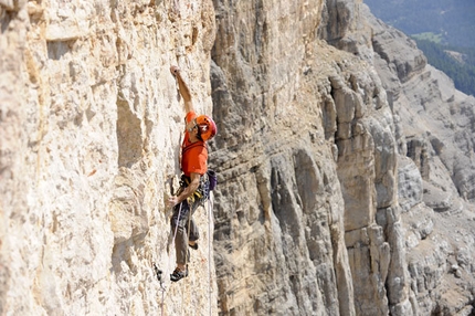 Quo Vadis, new route by Tondini and Irsara on Sass dla Crusc, Dolomites