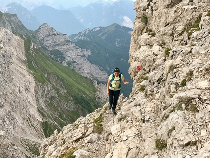 Monte Duranno, Via Normale, La Via dei Cacciatori Ertani - La Via dei Cacciatori Ertani (Via Normale) al Monte Duranno, Dolomiti d’Oltrepiave