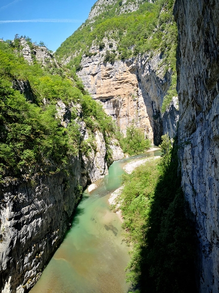 Climbing in Gola del Limarò, Valle del Sarca - Gola del Limarò, Valle del Sarca, Italy