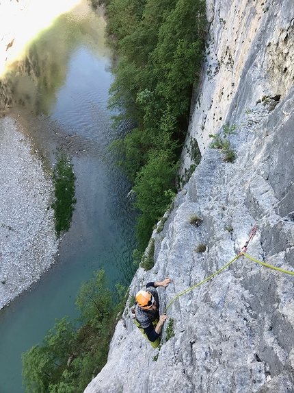 Calypso, nuova via d'arrampicata nella Gola del Limarò in Valle del Sarca