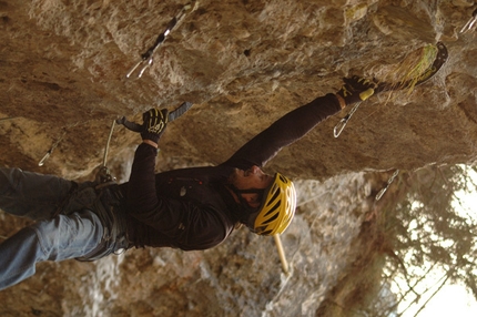 Grotta del Lupo - Mario Prinoth at the Grotta del Lupo