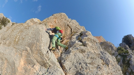 Rocca di Oratino, Riccardo Quaranta - Luigi Tagliaferri sul terzo tiro di Invidia alla Rocca di Oratino, Molise