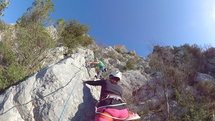 Rocca di Oratino, Riccardo Quaranta - Lo spigolo del primo tiro di Metallica alla Rocca di Oratino, Molise