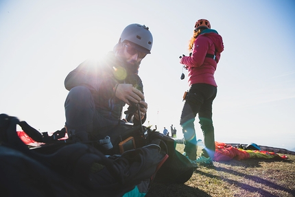 Hike & Fly, Giovanni Spitale  - Hike & Fly with Giovanni Spitale and Angela Bonato, here on Monte Grappa