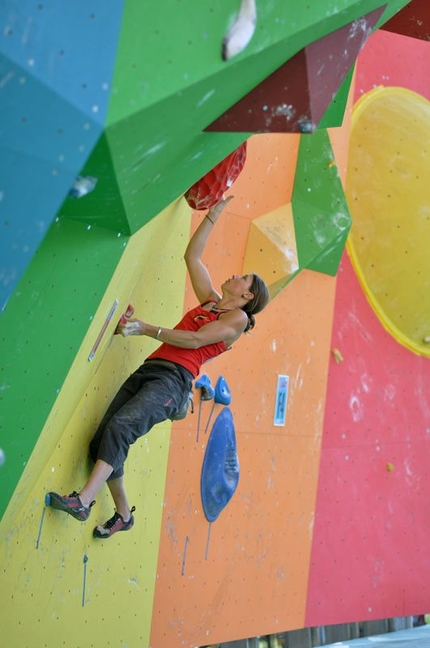 Chloé Graftiaux - Belgian rock climber Chloé Graftiaux competing in Arco, Italy