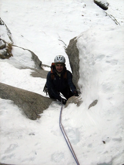 Cascate Valle dell'Orco e Piantonetto - Marco Appino arriva a S1 della Cascata delle miniere (Valle dell'Orco)