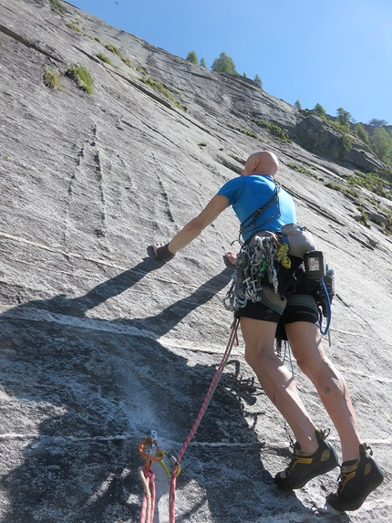 L’arrampicata allo Specchio in Val Pilotera, Valchiavenna