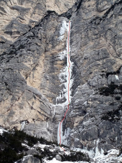 Cascata Per Leo - Croda Marcora, Sorapiss - Cascata Per Leo - Croda Marcora, Gruppo Sorapis