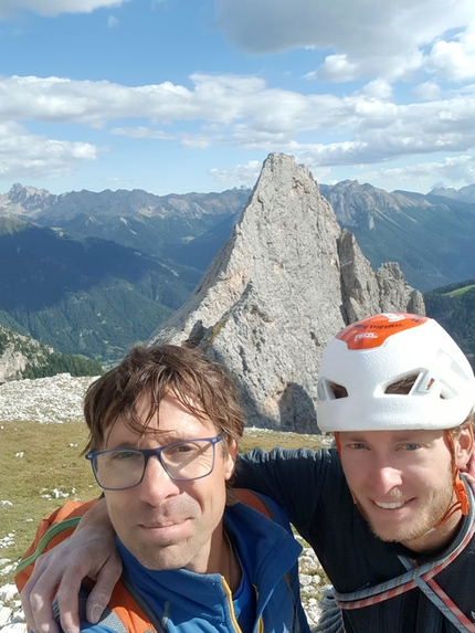 Catinaccio Dolomites, Rosengarten, Via Andrea Concini - Marco Bozzetta and Andrea Concini