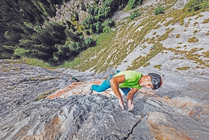 New climb up Cima Cee in Brenta Dolomites by Rolando Larcher, Luca Giupponi