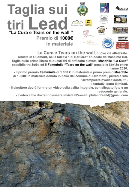 Lead climbing award at Barliard, Ollomont, Valle d’Aosta - Climbing at Barliard, Ollomont, Valle d’Aosta