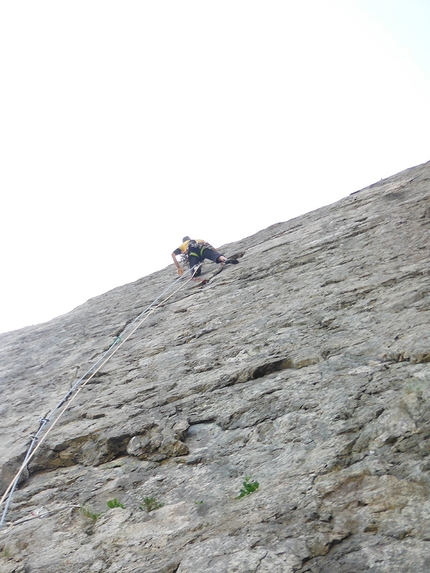 Gerardo Re Depaolini - Gerardo Re Depaolini su Left Wall, Dinas Cromlech, Galles