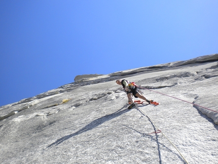 Gerardo Re Depaolini - Gerardo Re Depaolini sulla Regular Route di Half Dome, Yosemite, USA