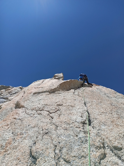 Pilone Centrale del Frêney, Monte Bianco, Mirco Grasso, Tommaso Lamantia, Francesco Rigon, Michele Zanotti - Pilone Centrale del Frêney, Monte Bianco: i tiri centrali del pilone