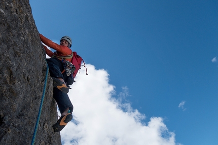 Alta infedeltà climbed Sasso delle Undici Marmolada, Dolomites