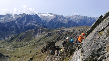 Punta d’Albiolo, Cevedale - La salita alla Punta d’Albiolo nel gruppo del Cevedale