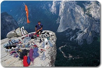 Tomaz Humar climbs A5 on El Capitan, Yosemite