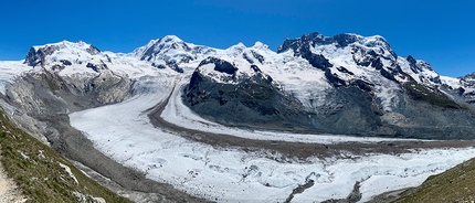 Monte Rosa Tour, Nicolas Hojac, Adrian Zurbrügg - The mountains in the Monte Rosa massif