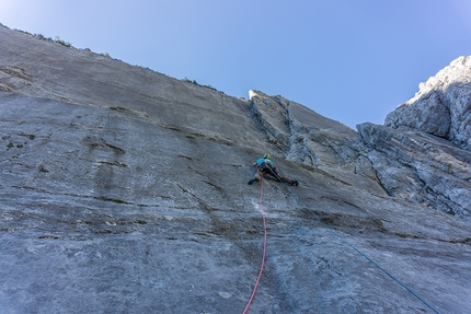 Arrampicata in Karwendel: sulla Repswand Manhartsberger e Gössinger aprono Prime Time