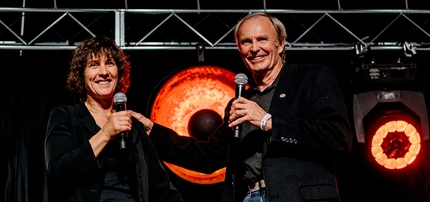Catherine Destivelle - Catherine Destivelle insieme a John Roskelley al Ladek Mountain Festival in Polonia, settembre 2019