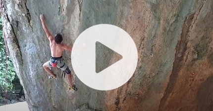 Adam Ondra climbing Genius Loci at Paklenica in Croatia