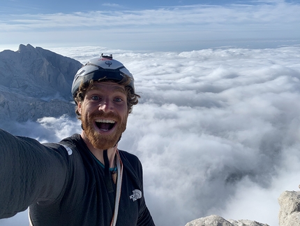 Siebe Vanhee repeats Orbayu, 8c multi-pitch on Naranjo de Bulnes in Picos de Europa