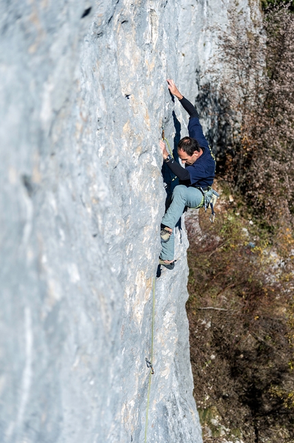 Nevegàl, Terrazza sul Lago, Faverghera - Bruno Capretta climbing at Nevegàl