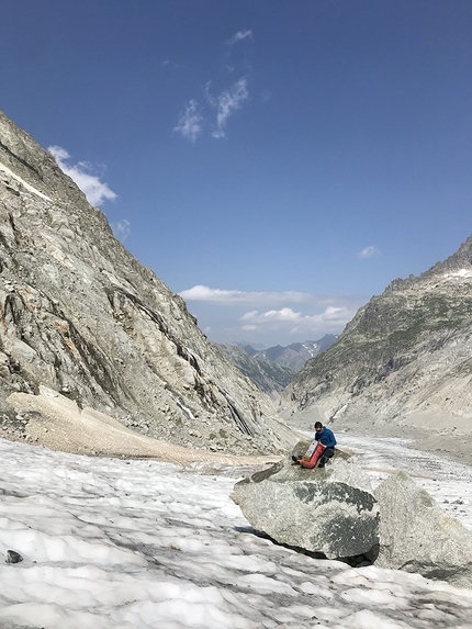 Grandes Jorasses, Manitua, Federica Mingolla, Leo Gheza - Leo Gheza,  Grandes Jorasses, Mont Blanc massif