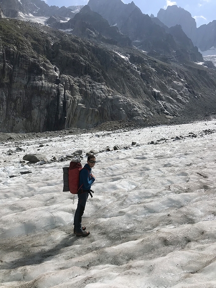 Grandes Jorasses, Manitua, Federica Mingolla, Leo Gheza - Leo Gheza,  Grandes Jorasses, Mont Blanc massif