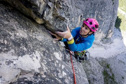 Col di Mezzo, Val Rienza, Dolomiti, Peter Manhartsberger, Martin Wibmer - Sabrina Ornter su Osttiroler Marende al Col di Mezzo, Val Rienza, Dolomiti