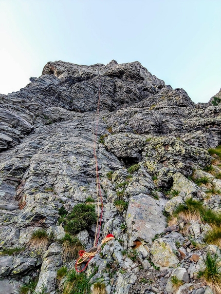 Valle di Trona, arrampicata, Val Gerola, Cristian Candiotto, Alessandro Beretta - L'apertura di Via Leontopodium in Valle di Trona (Val Gerola) di Cristian Candiotto e Alessandro Beretta