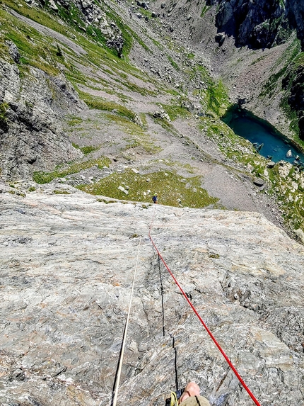 Valle di Trona, arrampicata, Val Gerola, Cristian Candiotto, Alessandro Beretta - L'apertura di Via Leontopodium in Valle di Trona (Val Gerola) di Cristian Candiotto e Alessandro Beretta