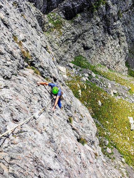 Valle di Trona, arrampicata, Val Gerola, Cristian Candiotto, Alessandro Beretta - L'apertura di Via Leontopodium in Valle di Trona (Val Gerola) di Cristian Candiotto e Alessandro Beretta