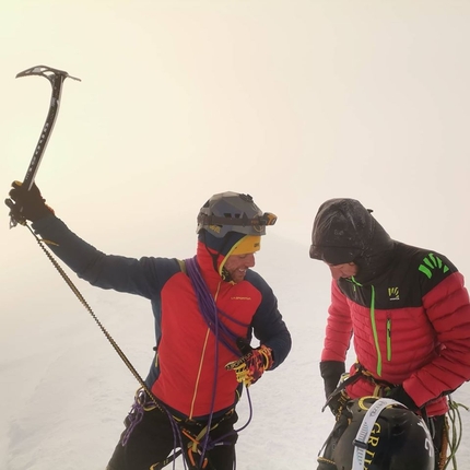 Massimo Coda, Andrea Lanfri, Monte Bianco - Andrea Lanfri e Massimo Coda in vetta al Monte Bianco 