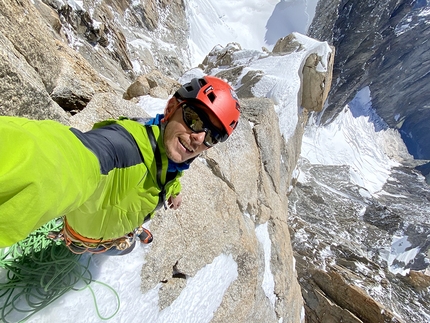 Leo Gheza e il Pilone Centrale del Frêney in solitaria