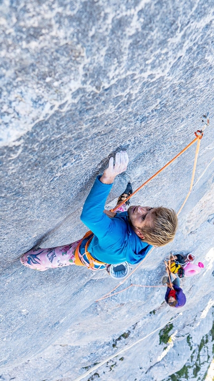 Nicolas Favresse, Sébastien Berthe, End of Silence, Feuerhorn - Sébastien Berthe and Nicolas Favresse climbing End of Silence on the Feuerhorn in Germany