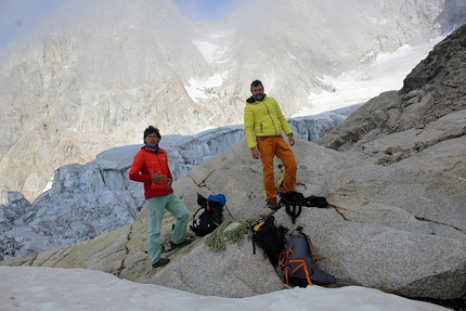 Elio Bonfanti, Bouteille, Grandes Jorasses - Bouteille, Grandes Jorasses: Claudio Payola e Daniele Mazzucato