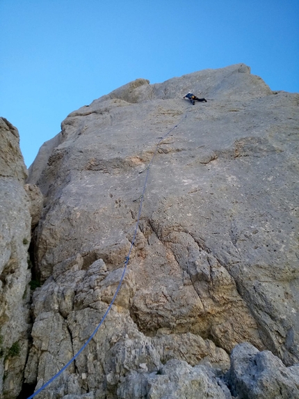 Pizzo del Diavolo nei Monti Sibillini: Gabriele Antonielli libera To.Mi.Ca