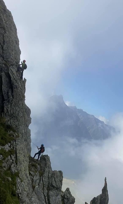 Vallone di Vertsan, Valle d'Aosta - Ezio Marlier in arrampicata nel Vallone di Vertsan, Valle d'Aosta