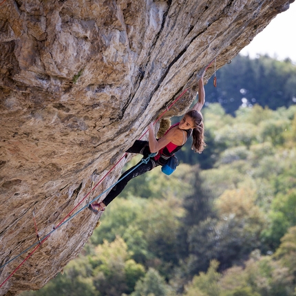 Laura Rogora, Ceredo - Laura Rogora in arrampicata a Ceredo