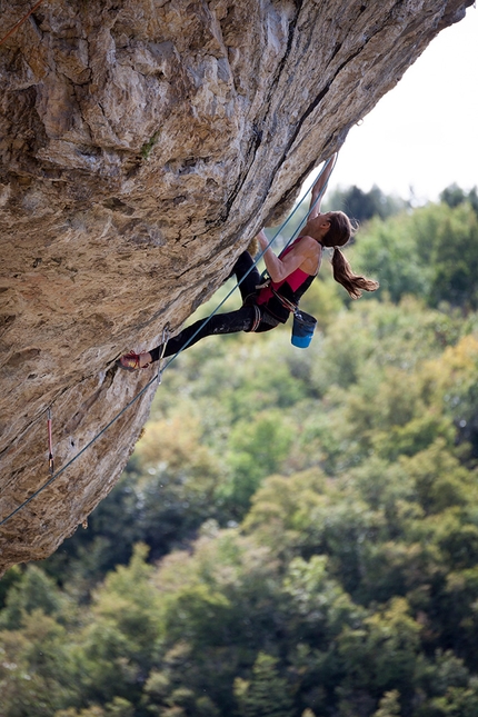 Laura Rogora, Ceredo - Laura Rogora in arrampicata a Ceredo