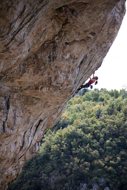 Laura Rogora, Ceredo - Laura Rogora in arrampicata a Ceredo